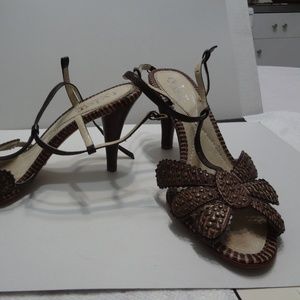 Brown High Heel Sandals